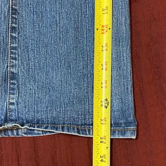 L.e.i. Ashley Ultra Lowrise Women's Light Blue Denim Jeans Size Junior 9 - Picture 13 of 16